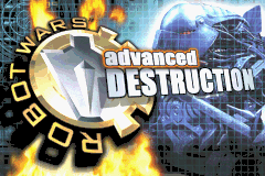 Robot Wars Advanced Destruction title screen for GameBoy Advance